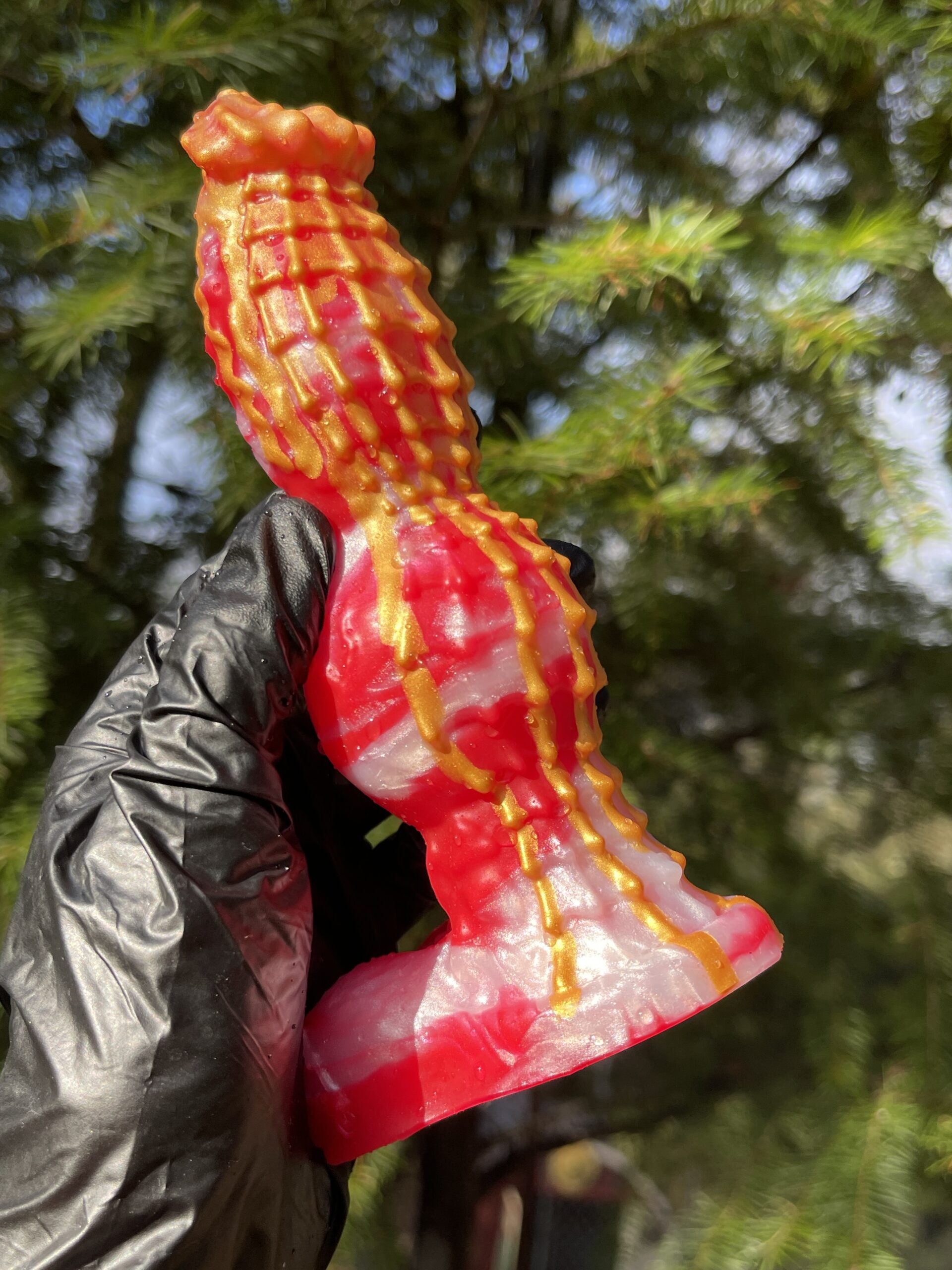 Monster Lucius 7 inch 00-50 shore medium firmness color CHRISTMAS CANDY - Image 4