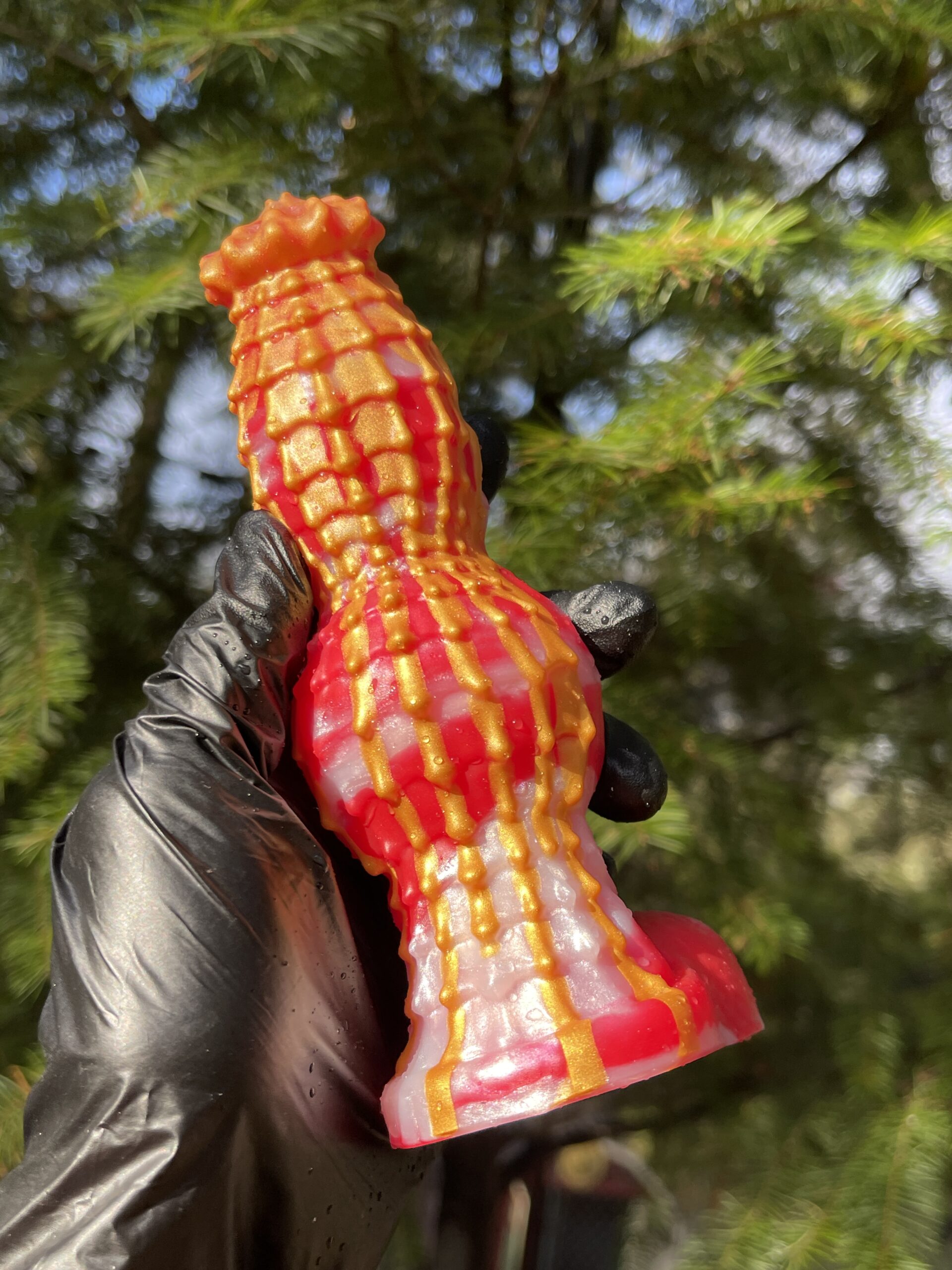 Monster Lucius 7 inch 00-50 shore medium firmness color CHRISTMAS CANDY - Image 5