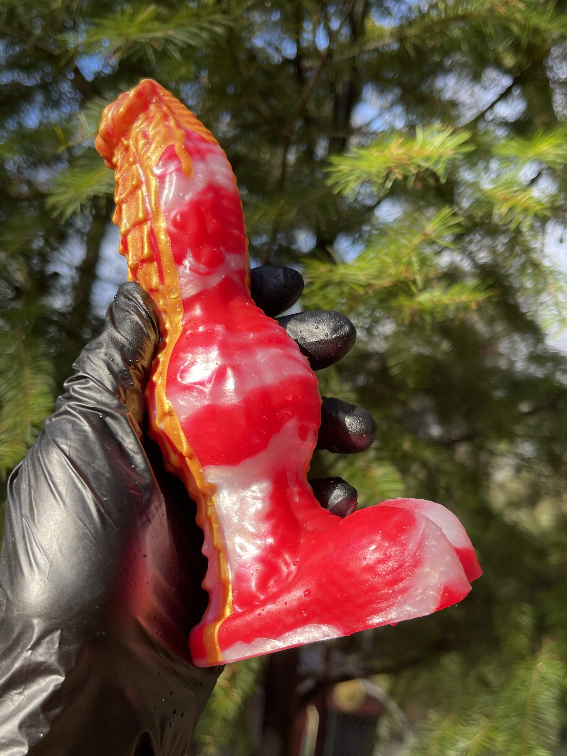 Monster Lucius 7 inch 00-50 shore medium firmness color CHRISTMAS CANDY - Image 6