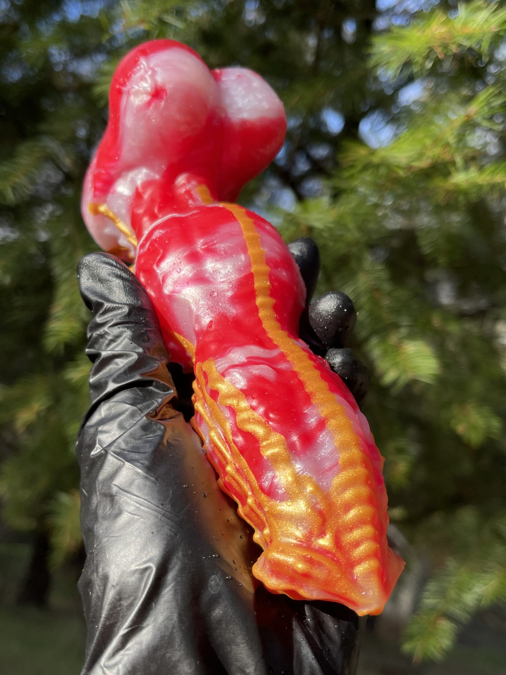 Monster Lucius 7 inch 00-50 shore medium firmness color CHRISTMAS CANDY - Image 7