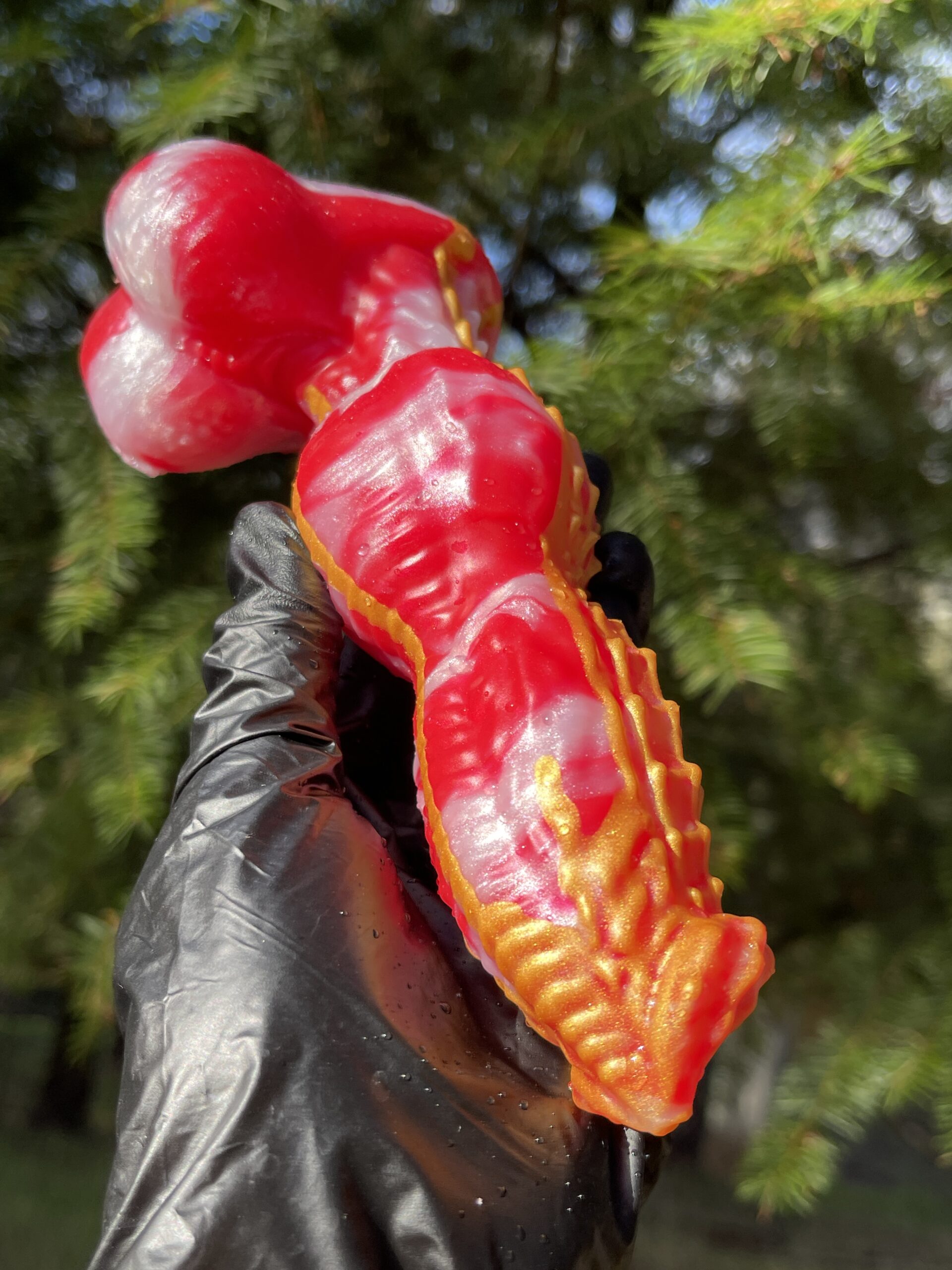 Monster Lucius 7 inch 00-50 shore medium firmness color CHRISTMAS CANDY - Image 8