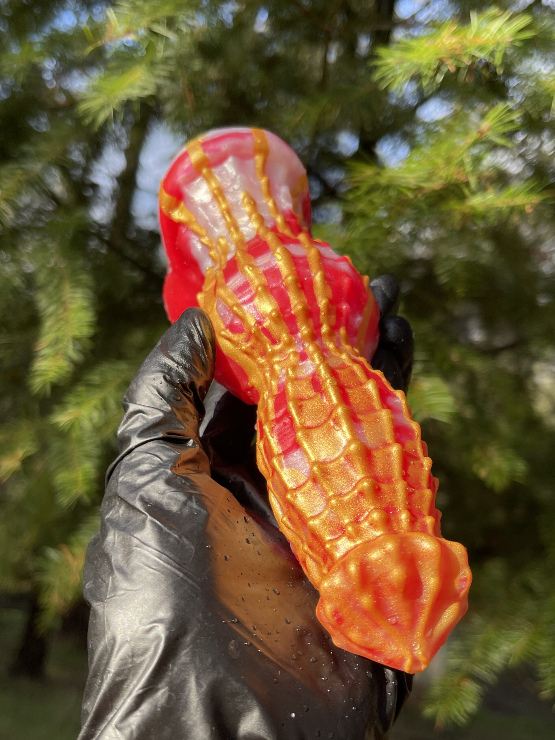 Monster Lucius 7 inch 00-50 shore medium firmness color CHRISTMAS CANDY - Image 9