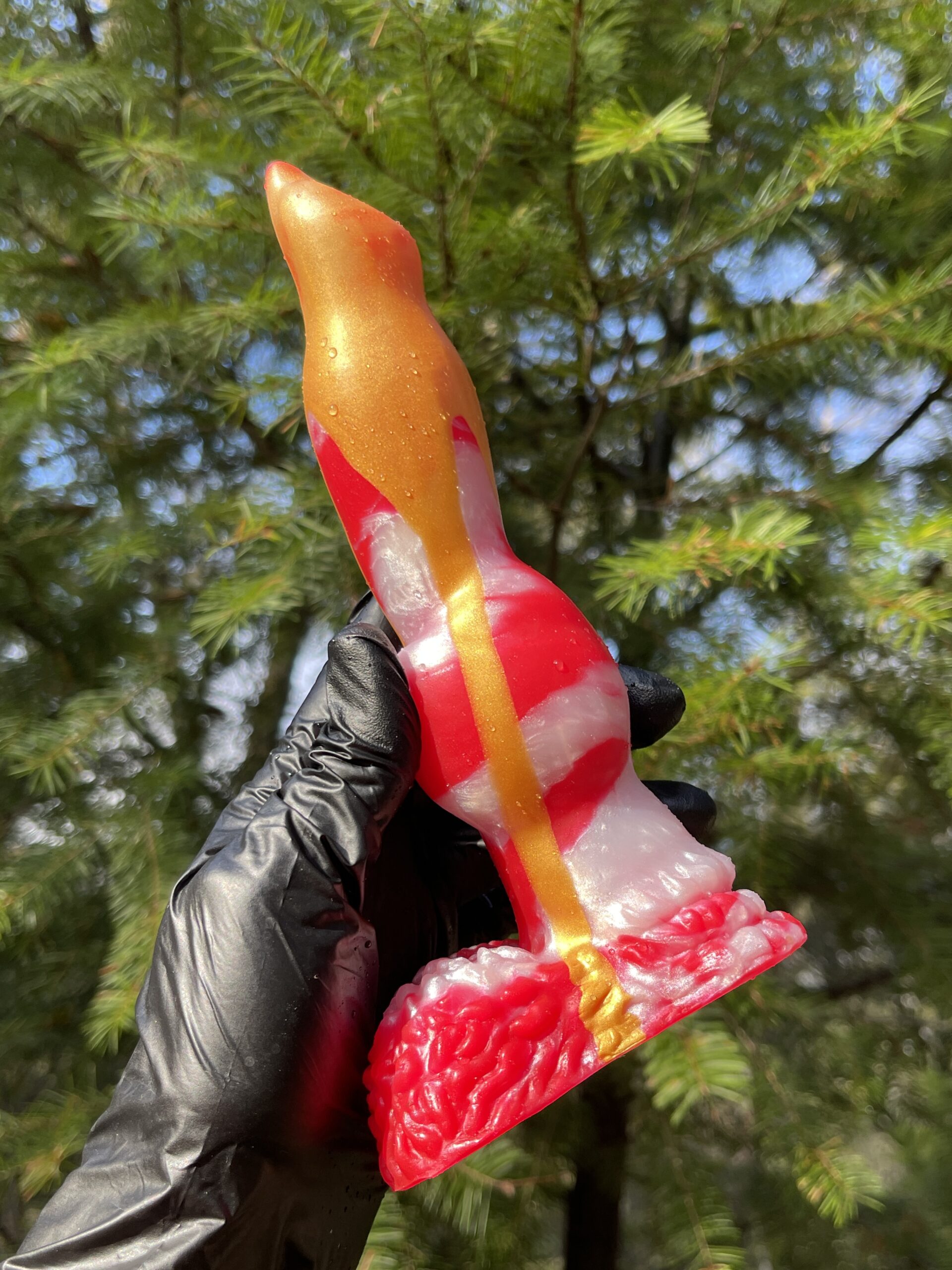 Dog Lucky 8 inch 00-50 shore medium firmness color CHRISTMAS CANDY FLOP - Image 5