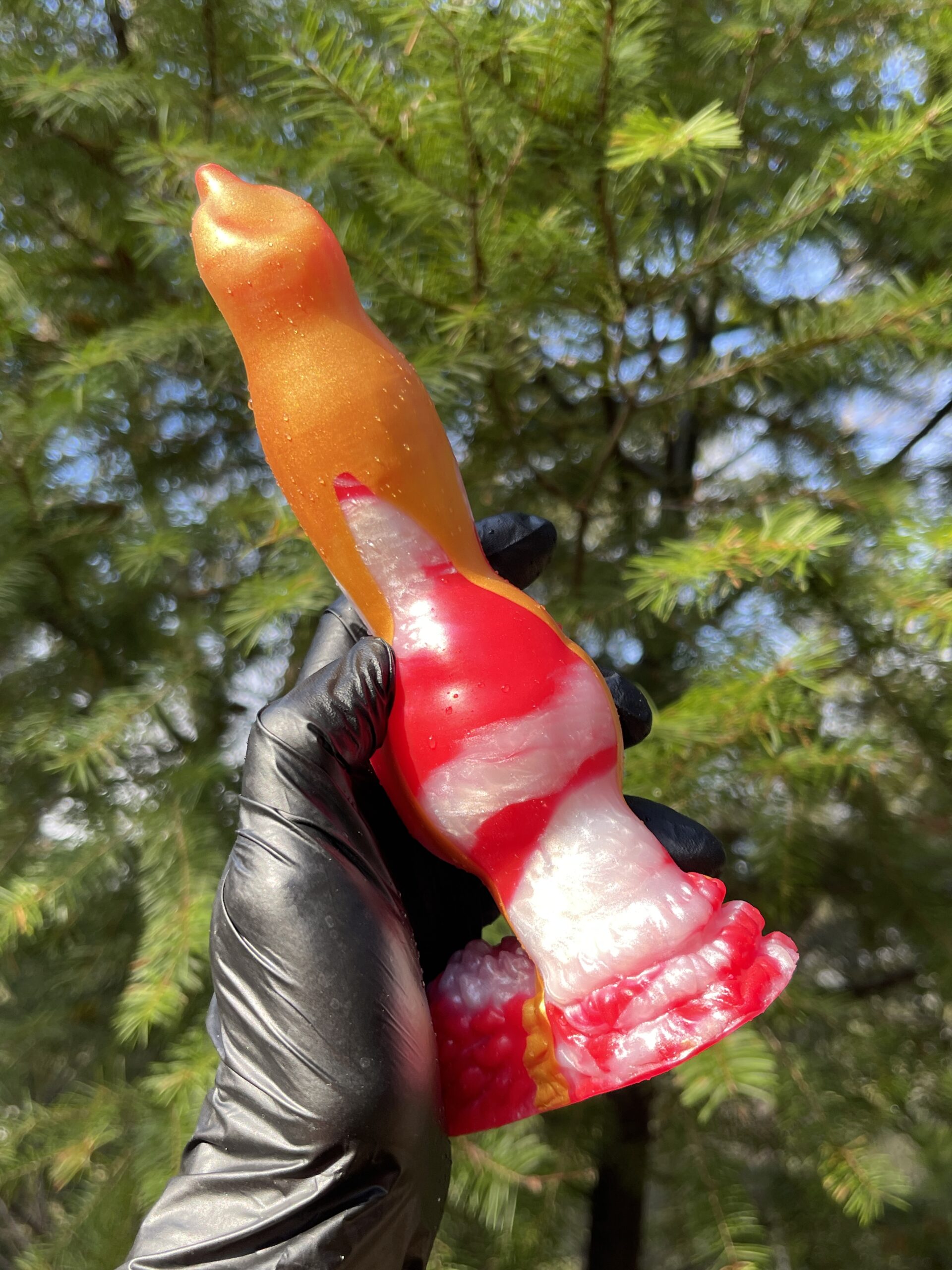 Dog Lucky 8 inch 00-50 shore medium firmness color CHRISTMAS CANDY FLOP - Image 6