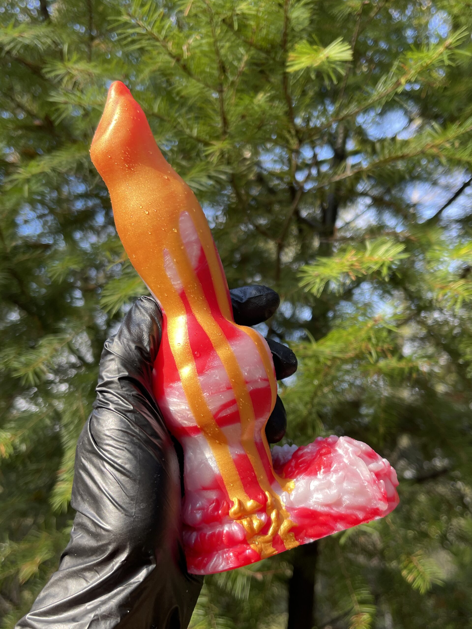 Dog Lucky 8 inch 00-50 shore medium firmness color CHRISTMAS CANDY FLOP - Image 7