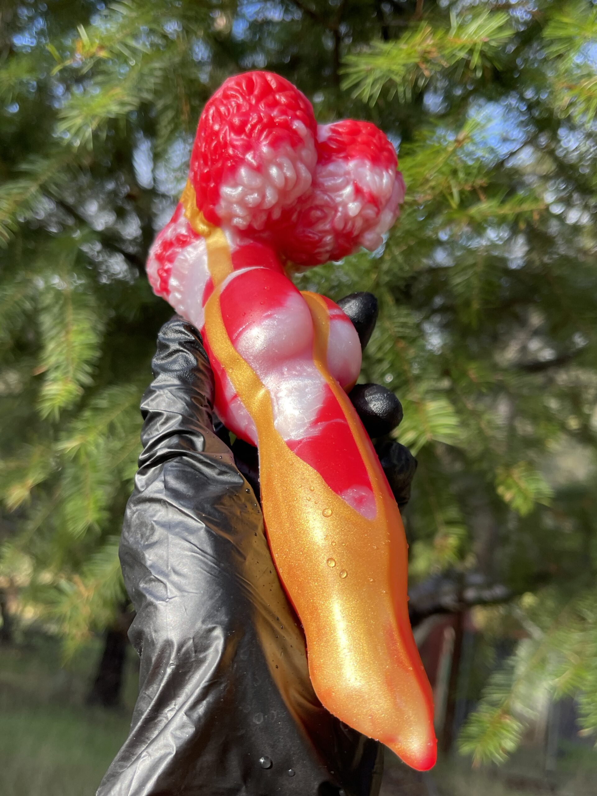 Dog Lucky 8 inch 00-50 shore medium firmness color CHRISTMAS CANDY FLOP - Image 8