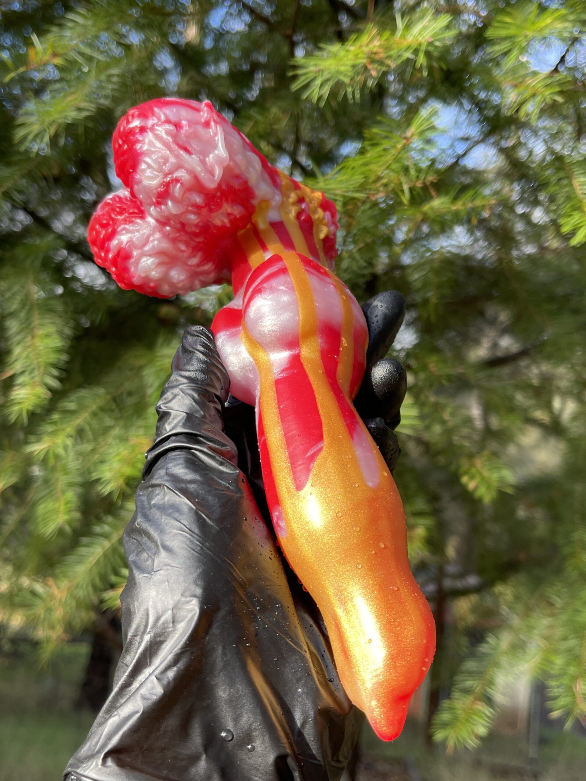 Dog Lucky 8 inch 00-50 shore medium firmness color CHRISTMAS CANDY FLOP - Image 9