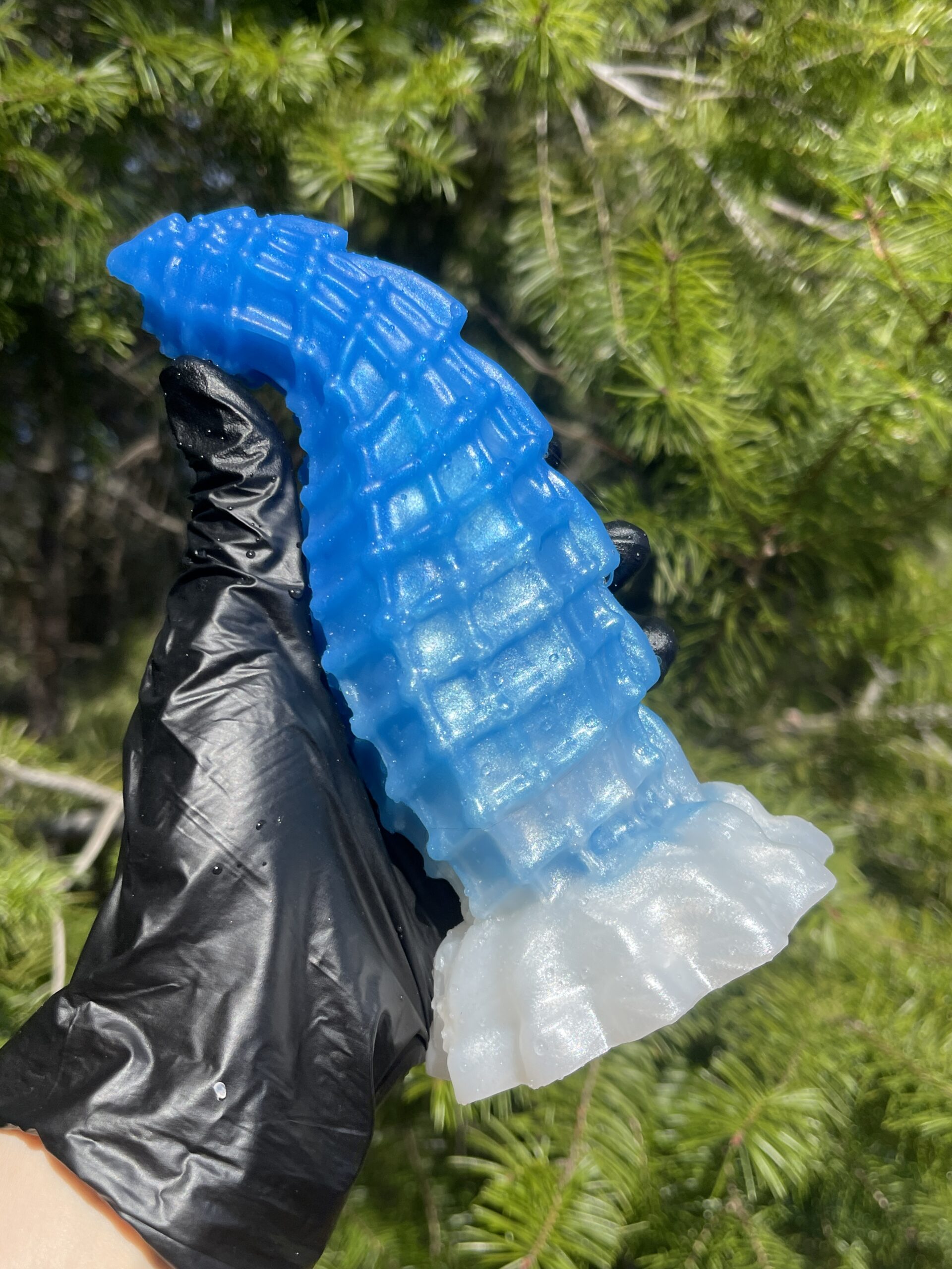 Lake Monster Croagon 7 inch 00-30 shore soft firmness color SNOWY FLOP - Image 6