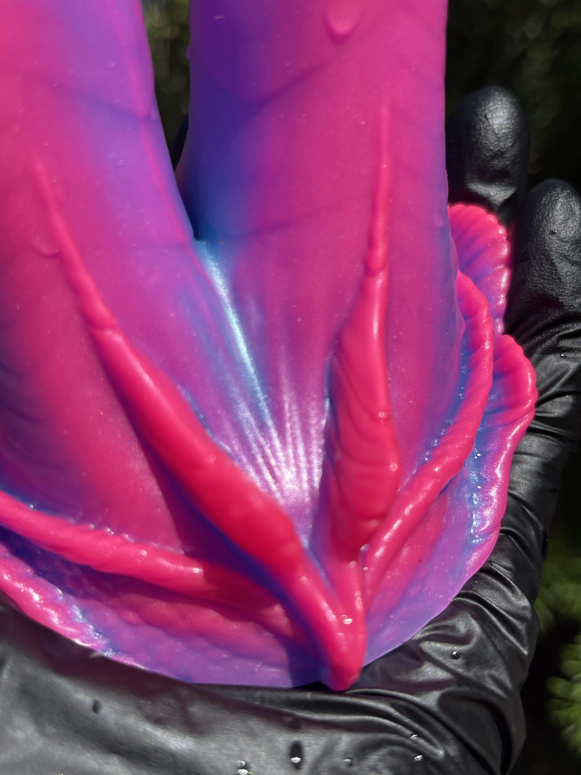 Betta-Mer 7 inch 00-50 shore medium firmness color PINK VIBE FLOP - Image 3