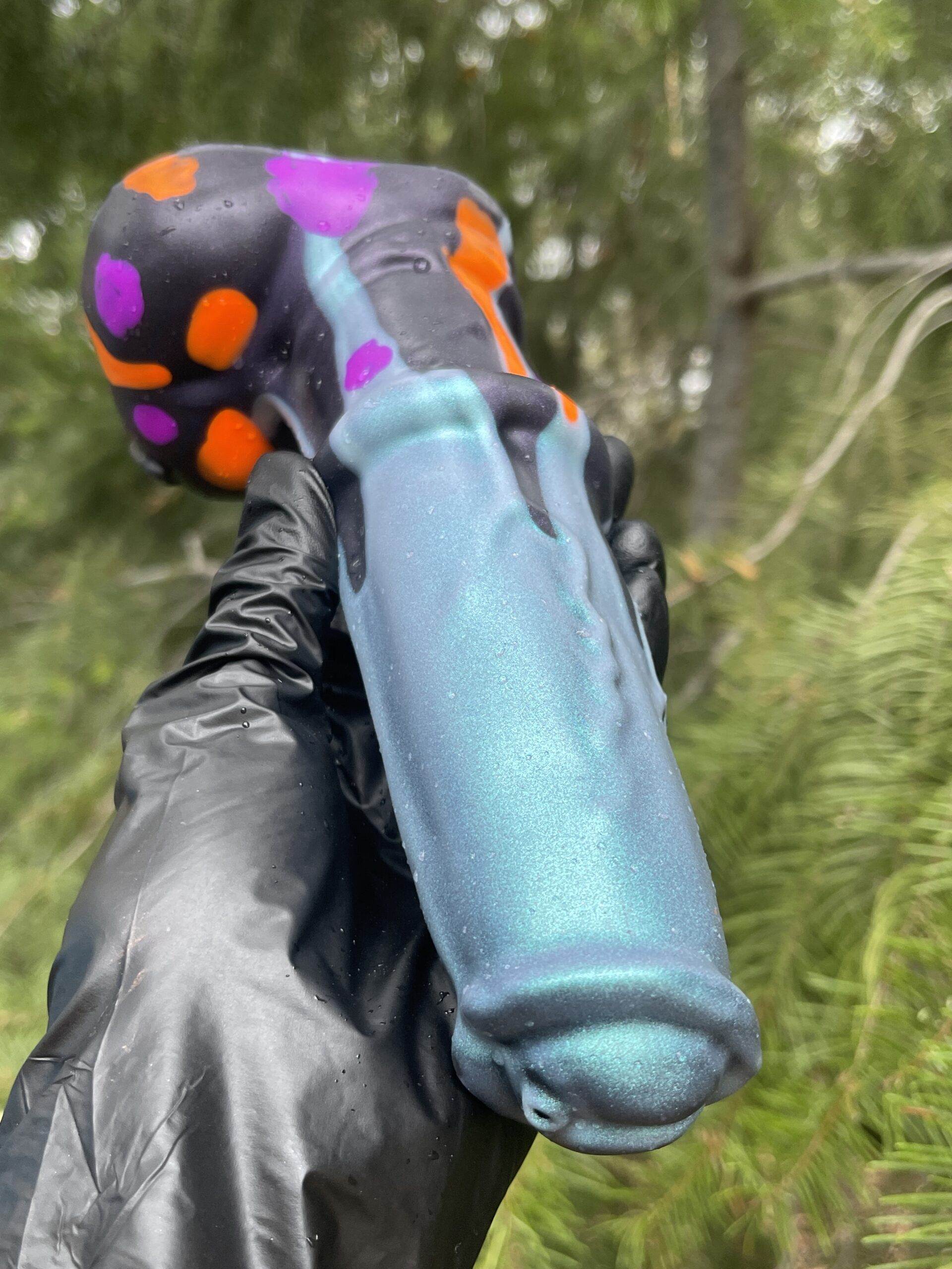 Pony Stanley Horse Dildo 7.5" – Spotted Steeds, Medium (00-50), Glow - Image 8