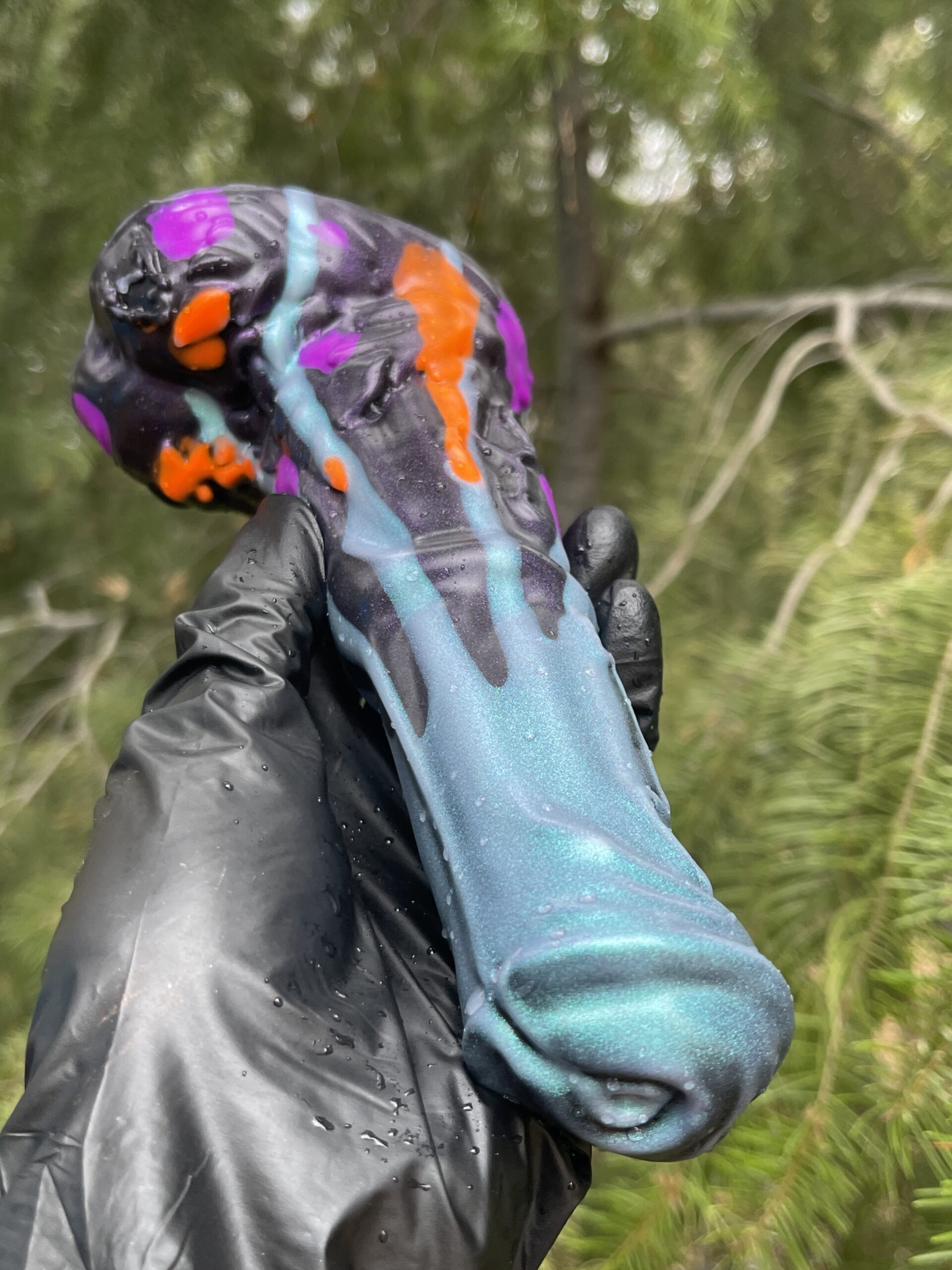 Pegasus Harvey Winged Dildo 7" – Spotted Steeds, Medium (00-50), Glow - Image 7